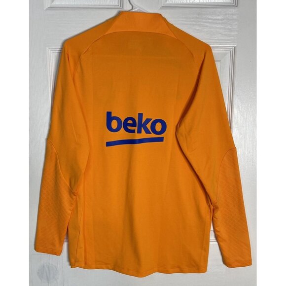 Womens Nike Beko FCB Soccer Jersey Slim Fit Size Large Thumb Holes - Picture 4 of 9